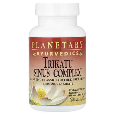 Planetary Herbals, Ayurvedics, Trikatu Sinus Complex™, 60 Tablets