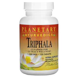 Planetary Herbals, Aiurvédica, Triphala, 1.000 mg, 120 Comprimidos