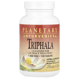 Planetary Herbals, Medicina ayurvédica, Triphala, 1000 mg, 120 comprimidos