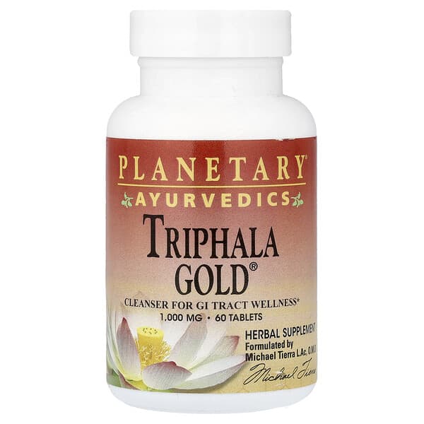 Ayurvedics, Triphala Gold®, 60 Tablets