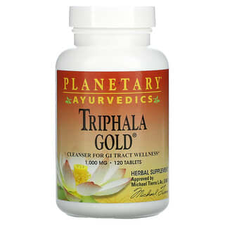 Planetary Herbals, Ayurvedics, Triphala Gold, 1,000 mg, 120 Tablets
