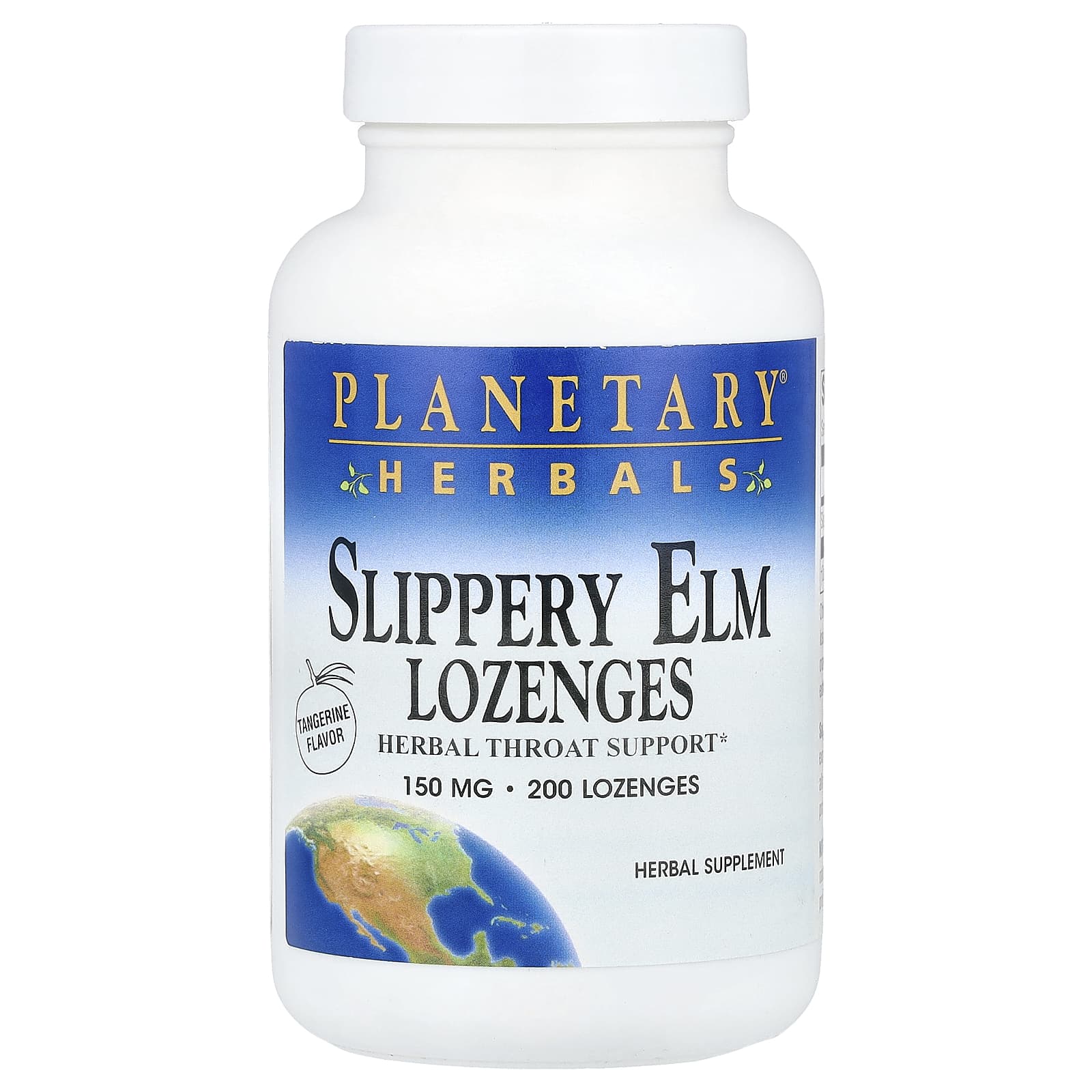 Slippery Elm Lozenges, Tangerine , 150 mg, 200 Lozenges