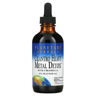 Planetary Herbals, Cilantro Heavy Metal Detox, Suplemento herbal con clorela, 118,28 ml (4 oz. líq.)