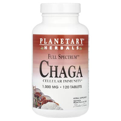 Planetary Herbals, Multifaceted™ Chaga, 120 Tablets