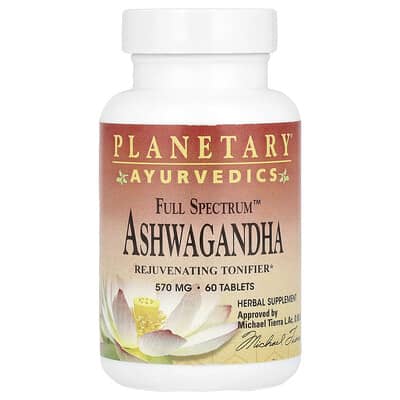 Planetary Herbals, Ayurveda, Multifaceted™, Ashwagandha, 570 mg, 60 Tablets