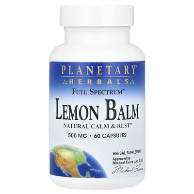 Planetary Herbals, Multifaceted™ Lemon Balm, 1,000 mg, 60 Capsules (500 mg per capsule)