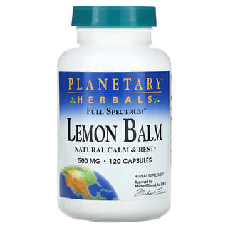 Planetary Herbals, Full Spectrum Lemon Balm, 250 mg, 120 Capsules