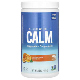 Natural Vitality, CALM, Magnesium Supplement Drink Mix, Orange, 16 oz (453 g)