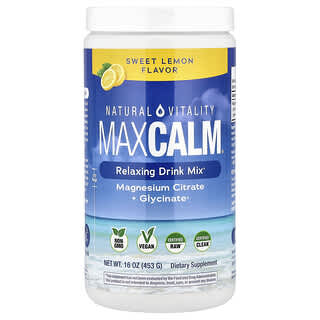 Natural Vitality, CALM®, Mezcla para preparar bebidas relajantes, Limón dulce, 453 g (16 oz)
