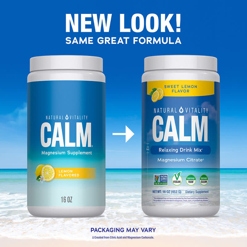CALM®, Mistura para Bebida Relaxante, Limão Doce, 453 g (16 oz)