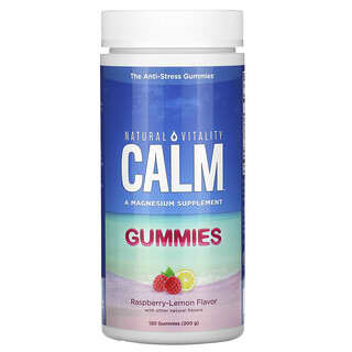 Natural Vitality, CALM, The Anti-Stress Gummies, Raspberry-Lemon , 120 Gummies