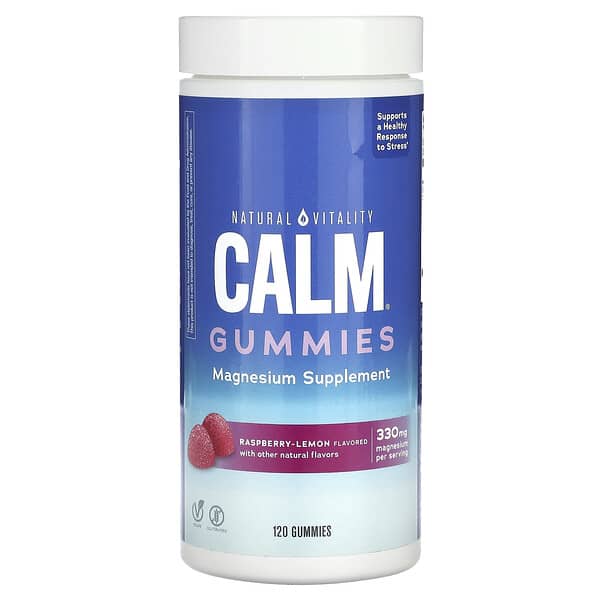 Natural Vitality, CALM Gummies, Magnesium Supplement, RaspberryLemon