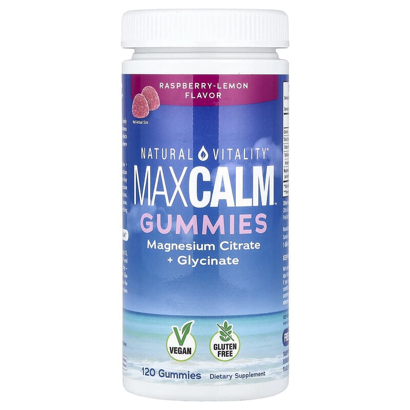 MaxCalm™（マックスカーム）、クエン酸マグネシウム＋グリシン酸グミ