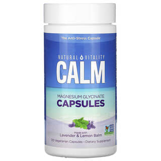 Nutranext, Calm, Magnesium Glycinate Capsules with Lavender & Lemon Balm, 120 Vegetarian Capsules