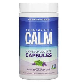Nutranext, Calm, Magnesium Glycinate Capsules with Lavender & Lemon Balm, 180 Vegetarian Capsules