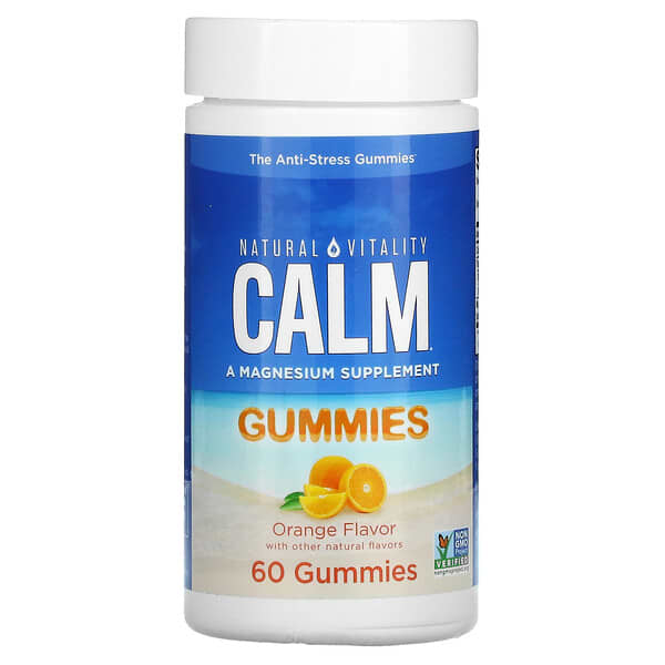 Natural Vitality, CALM, The Anti-Stress Gummies, Fruchtgummis gegen Stress, Orange, 60 Fruchtgummis
