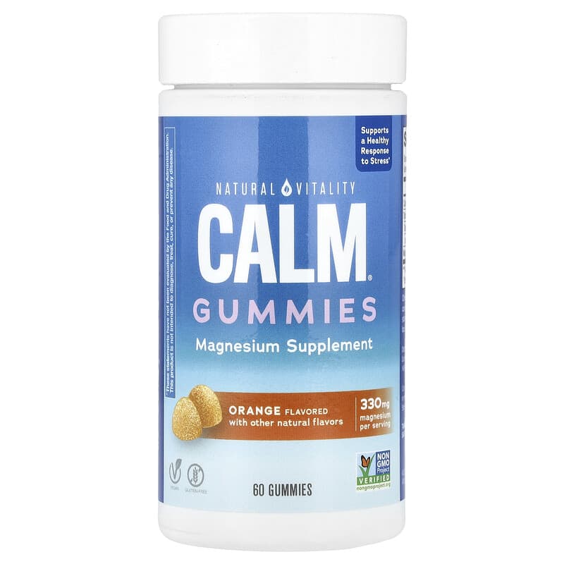 CALM®, Magnesium Gummies, Orange, 60 Gummies (82.5 mg per Gummy)