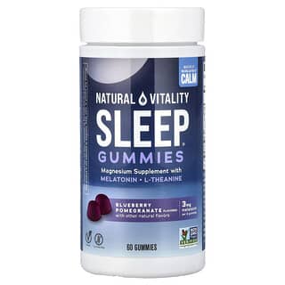 Natural Vitality, Sleep® Gummies, Blueberry Pomegranate, 60 Gummies