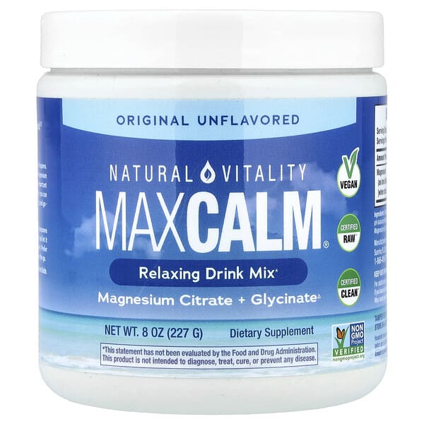 Natural Vitality, CALM®, 릴랙싱 드링크 믹스, 오리지널 무맛, 227g(8oz)