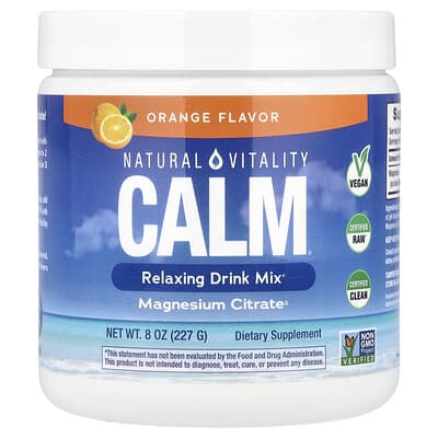 Natural Vitality, CALM®, Soothing Drink Mix, Orange, 8 oz (227 g)