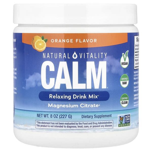 Natural Vitality CALM®, Relaxing Drink Mix, Orange, 8 oz (227 g)