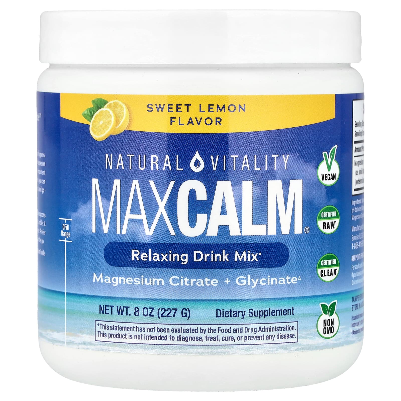 CALM®, Relaxing Drink Mix, Sweet Lemon, 8 oz (227 g)