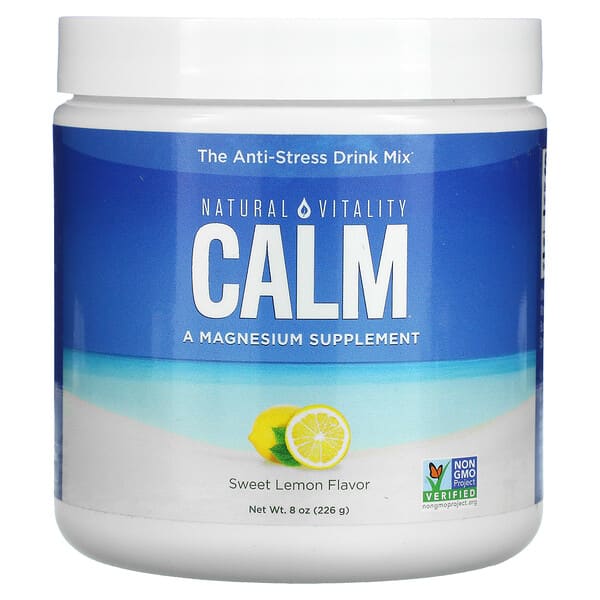 Natural Vitality, CALM, The Anti-Stress Drink Mix, Sweet Lemon, 226 g (8 oz.)