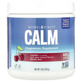 Natural Vitality, CALM®, Suplemento en polvo con magnesio para preparar bebidas, Cereza, 226 g (8 oz)