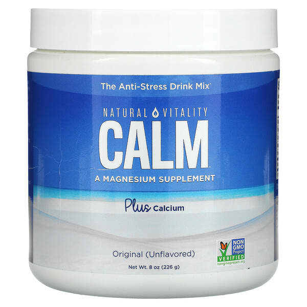 Natural Vitality, CALM Plus Calcium, The Anti-Stress Drink Mix, Original (Unflavored), 8 oz (226 g)