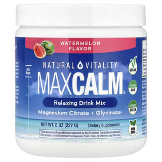 ناتشورال فيتاليتي‏, MaxCalm® ، مزيج شراب لاسترخاء، بطيخ، 227 جم