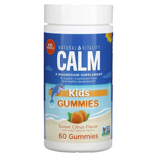 Natural Vitality, CALM Kids Gummies, Sweet Citrus, 60 Gummies