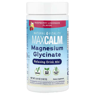 Natural Vitality, MAXCALM®, Relaxing Drink Mix, Raspberry Lemonade, 5 oz (142 g)