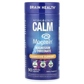 ناتشورال فيتاليتي‏, Calm® ، Magtein® ، مغنيسيوم ل-ثريونات ، 90 كبسولة نباتية