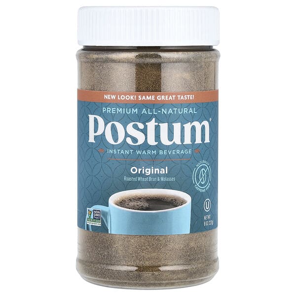 Postum, 인스턴트 웜 음료, 오리지널, 카페인 무함유, 227g(8oz)