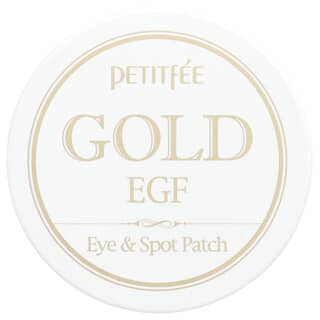 Petitfee, золото и эпидермальный фактор роста (EGF), патчи для глаз и от прыщей, 60 патчей для глаз и 30 патчей от прыщей
