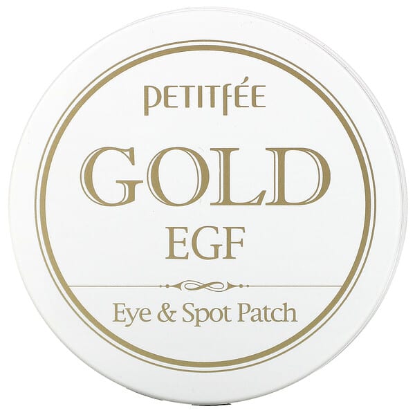 Petitfee, золото и эпидермальный фактор роста (EGF), патчи для глаз и от прыщей, 60 патчей для глаз и 30 патчей от прыщей