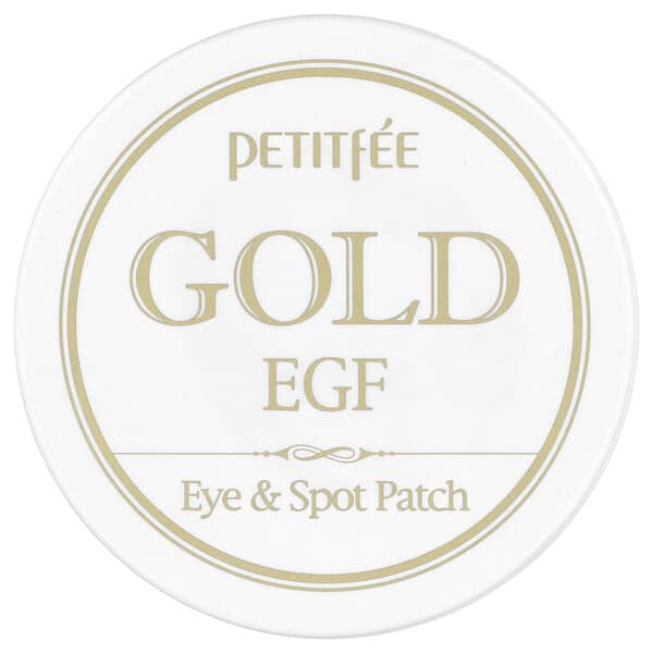 Petitfee, Parche de oro y EGF para el contorno de los ojos y las manchas, 60 Parches para el contorno de los ojos (1,1 g) + 30 parches para el contorno de los ojos (0,6 g)