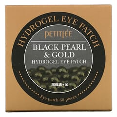 Petitfee, 黑珍珠 + 金箔水凝胶眼膜，60 片