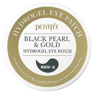 Petitfee, гідрогелеві патчі для очей із чорними перлами та золотом, 60 шт.