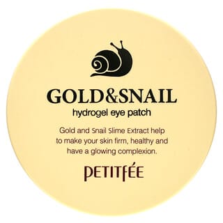 Petitfee, Gold & Snail Hydrogel Eye Patch, 60 Patches