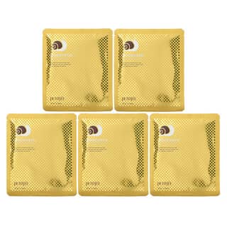 Petitfee, Gold & Snail Hydrogel Beauty Mask Pack, 5 Blätter, je 30 g