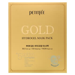 Petitfee‏, אריזה של מסכת יופי הידרוג'ל זהב, 5 יחידות