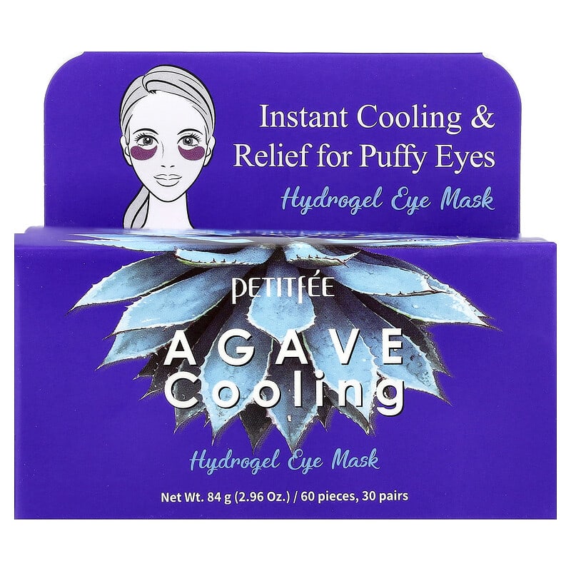Agave Cooling Hydrogel Eye Mask, 60 Pieces, 2.96 oz (84 g)