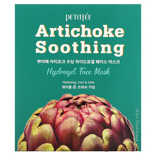 Petitfee‏, Artichoke Soothing, Hydrogel Face Mask, 5 Sheets, 1.12 oz (32 g) Each