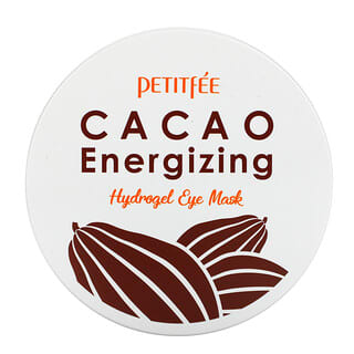 Petitfee, Mascarilla energizante de hidrogel de cacao, 30 pares / 60 piezas, 84 g