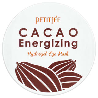 Petitfee, Mascarilla energizante de hidrogel de cacao, 30 pares / 60 piezas, 84 g