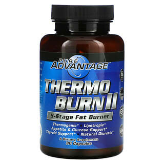 Pure Advantage, Thermo Burn II, حارق الدهون 5 مرحلة، 90 كبسولة