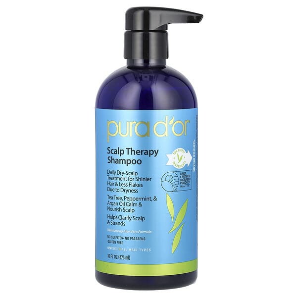 Pura D'or, Scalp Therapy Shampoo, All Hair Types, 16 fl oz (473 ml)