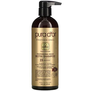 Pura D'or, Shampoo de Biotina de Qualidade Profissional, 473 ml (16 fl oz)