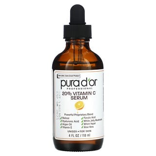 Pura D'or, Professional, 20% Vitamin-C-Serum, 118 ml (4 fl. oz.)